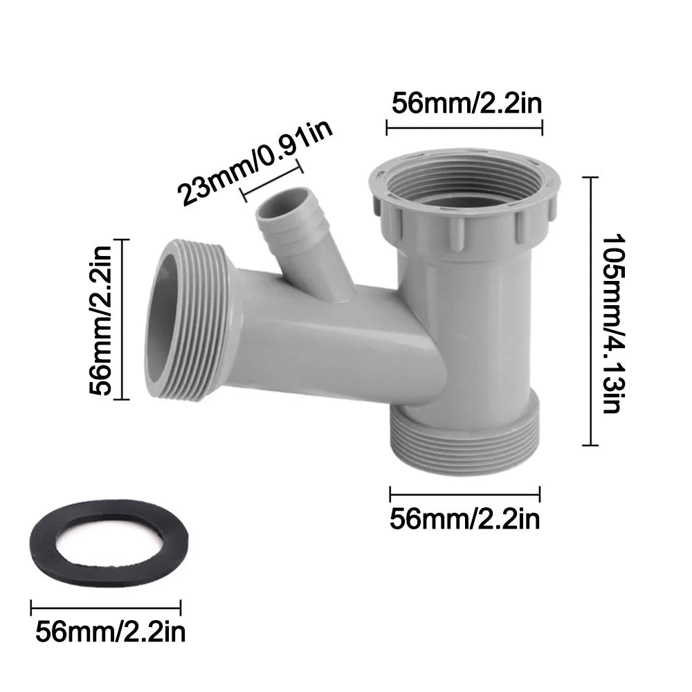 Kitchen Sink Drain Connector Threaded Nut Sealing Gasket Adapter Drain Pipe Adapter Richie's Type--I