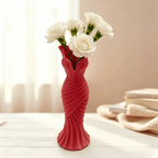 3D Printed Gown-Shaped Flower Vase | Elegant Dress Design Decorative Vase Richie's