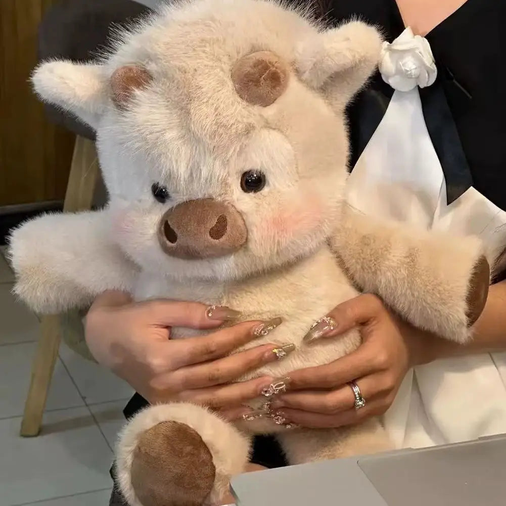 45cm Highland Cow Plush Toy – Soft Stuffed Animal for Kids Stuffed Animal Plush Richie's coffee