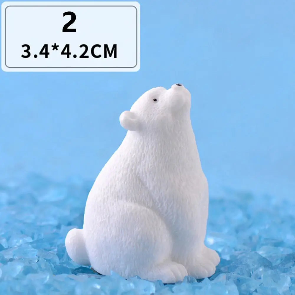 Polar Bear Resin Figurine – Fairy Garden & Micro Landscape Miniature Miniature Figurine Richie's 2