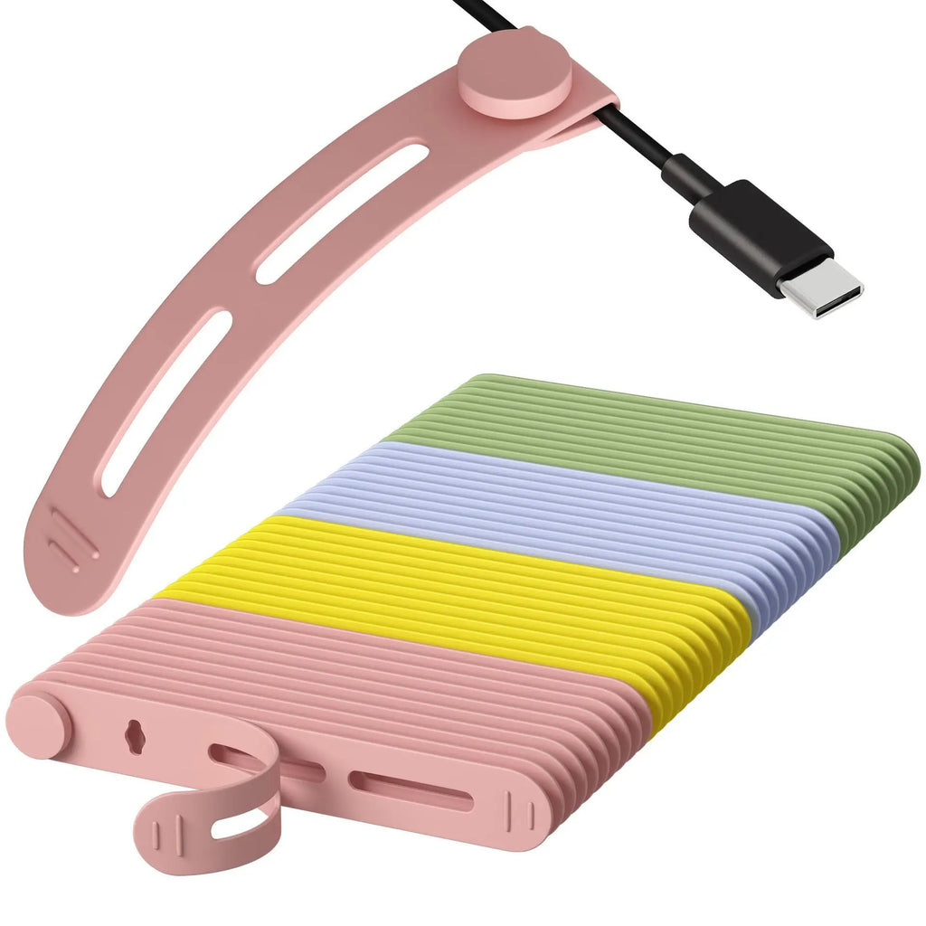 Portable Silicone Cable Organizer Straps – 5/10 Pack Cable Organizer Straps Richie's