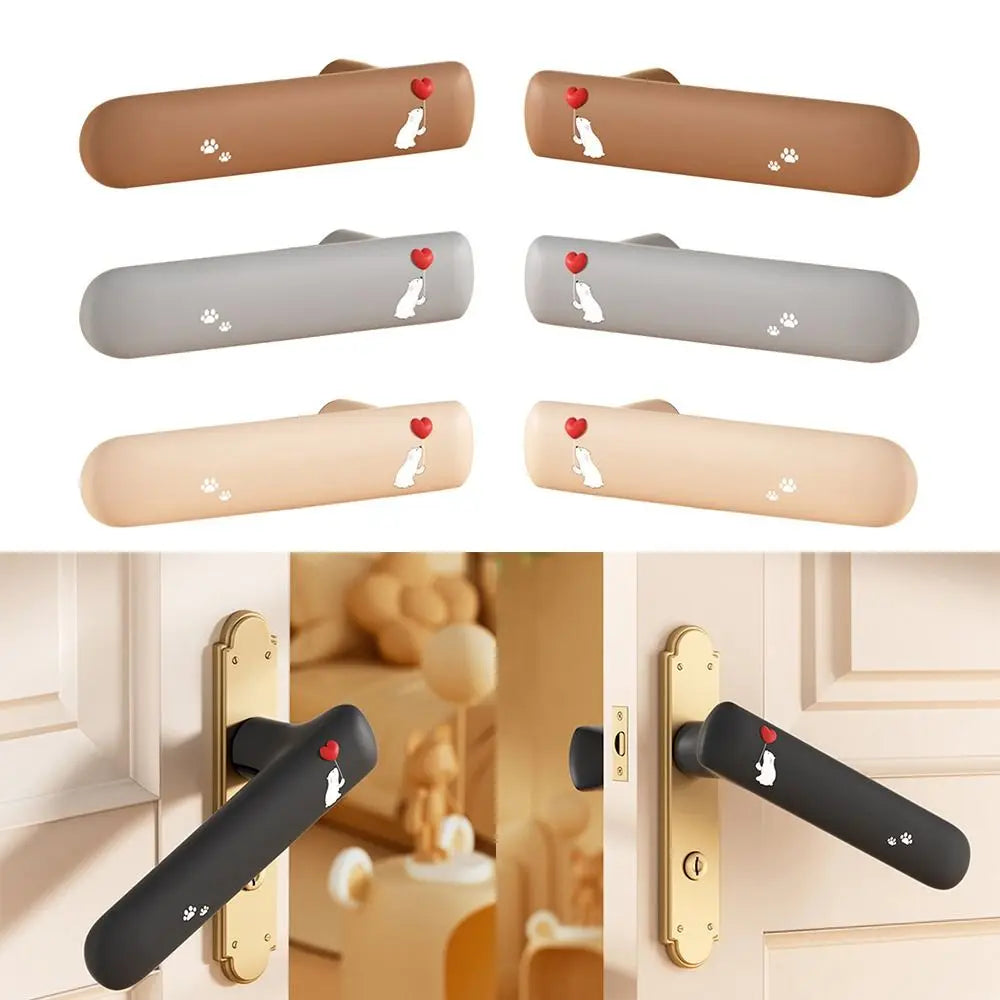 Cute Cat Silicone Door Knob Cover – Wall Protector Sleeve Door Knob Cover Richie's