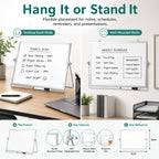 Foldable Double-Sided Desktop Whiteboard with Adjustable Stand Desktop Whiteboard Richie's