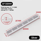 Aluminum Alloy Ventilation Grille Cover 30mm – Cabinet Air Vent Ventilation Grille Cover Richie's 30-300mm-silver