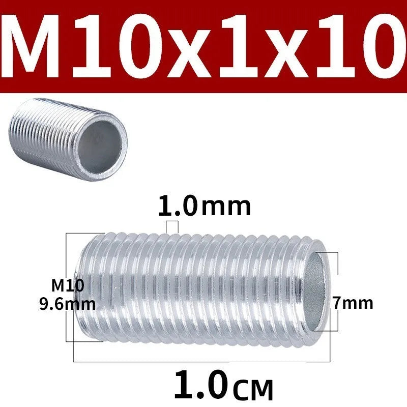 M10 Hollow Threaded Lamp Tooth Tube – Metal Lighting Hardware 10pk Lamp Mounting Hardware Richie's M10X10mm-10pcs