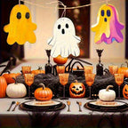 10pcs Unfinished Wooden Halloween Ornaments – 2D Flat DIY Craft Set Wooden Craft Ornaments Richie's
