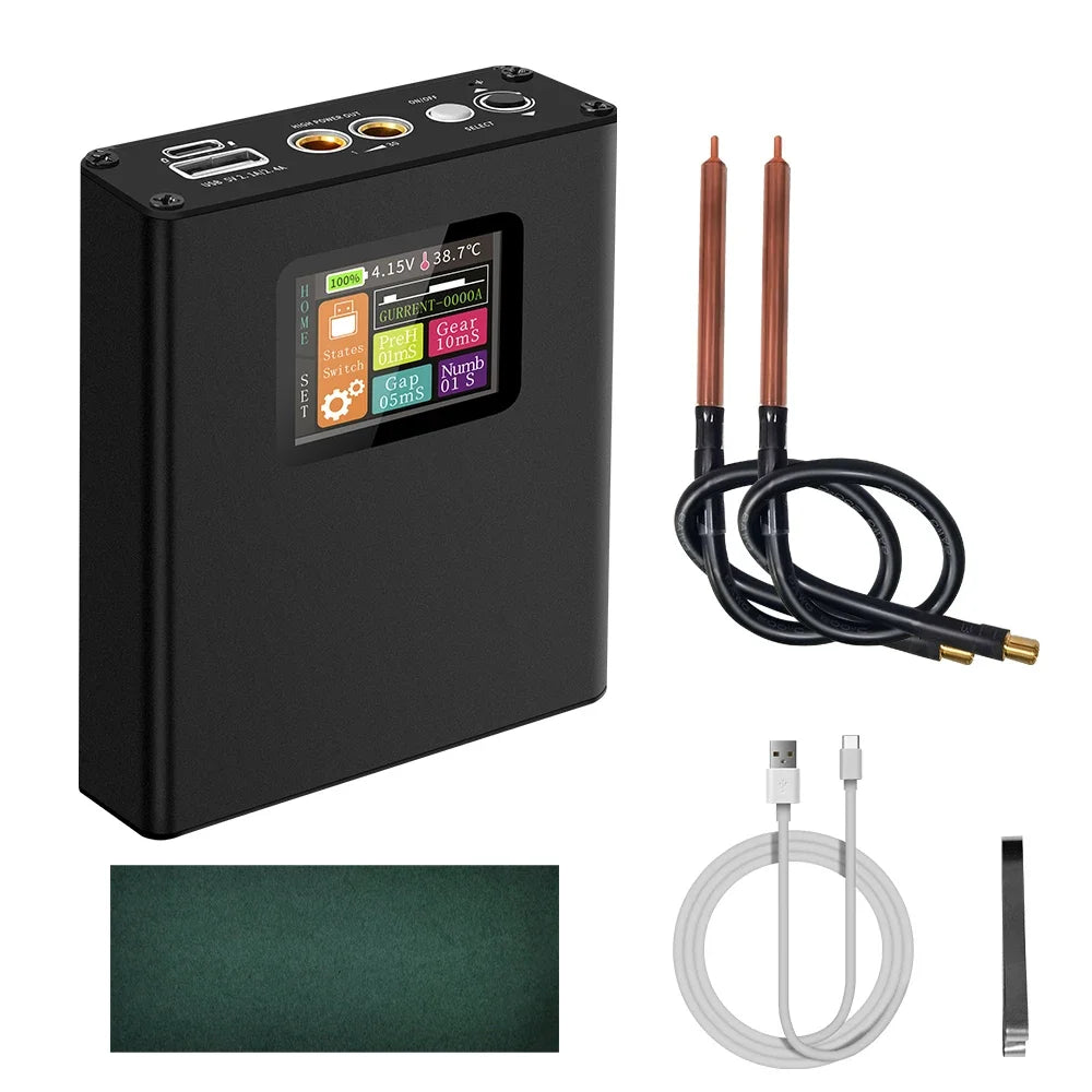 30-Gear 18650 Battery Spot Welder – LCD Digital Display Kit Spot Welder Richie's Black