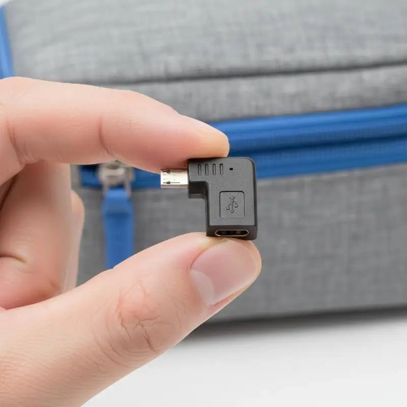 90° USB-C to Micro USB OTG Adapter – 2A Fast Charging, 480Mbps USB OTG Adapter Richie's
