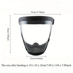 Transparent Full Face Shield with 10 Filters | Cycling Mask Cycling Face Shield Richie's