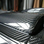 7D Carbon Fiber Gloss Black Vinyl Wrap Film 30×152cm Car Vinyl Wrap Film Richie's