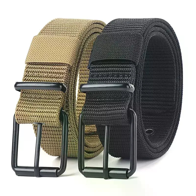 Unisex Canvas Pin Buckle Belt – Outdoor Sports Eyelet Belt Canvas Belt Richie's