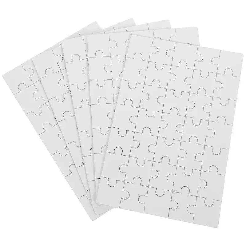 5-Set Blank Sublimation Puzzles | DIY Heat Transfer Wood Pieces Sublimation Puzzle Blanks Richie's