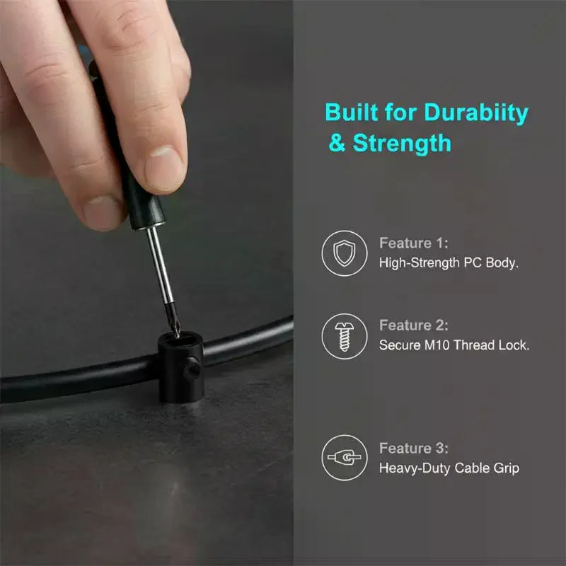 50Pcs M10 Plastic Cord Grips Cable Strain Relief Wire Clamps Cable Strain Relief Richie's
