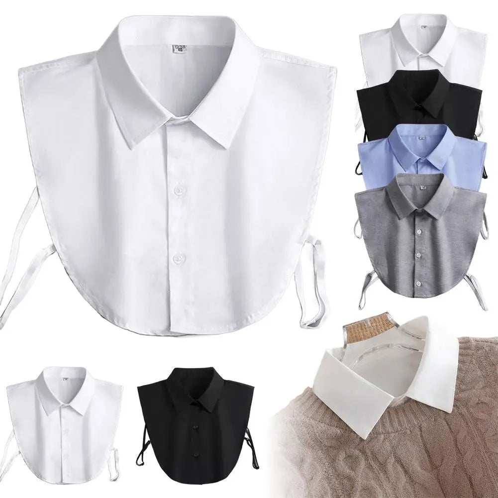 Gray Ruffle Detachable Fake Collar – Versatile Shirt Collar Detachable Collar Richie's