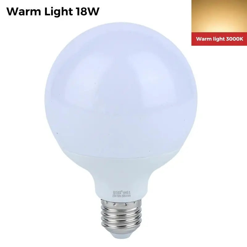 E27 LED Bulb 7W–18W High CRI Flicker-Free Energy Saving LED Light Bulb Richie's 18W Warm light