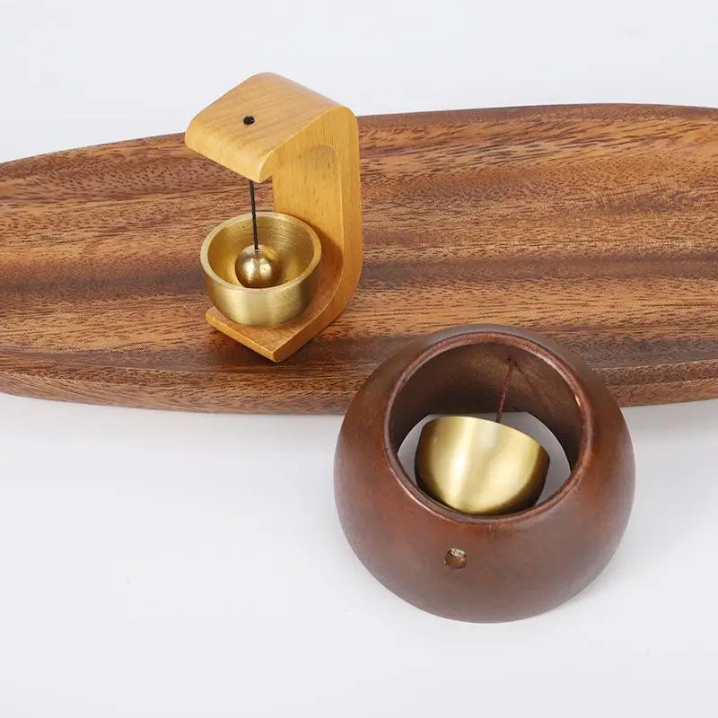 Black Walnut Wood Magnetic Door Bell – Hanging Entry Chime Decorative Door Bell Richie's
