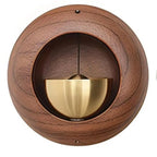 Black Walnut Wood Magnetic Door Bell – Hanging Entry Chime Decorative Door Bell Richie's A2