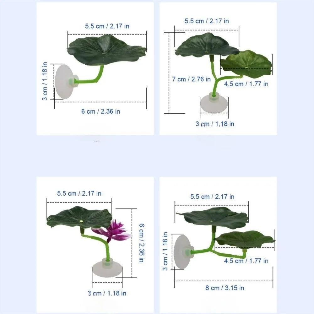 Betta Fish Leaf Hammock – Aquarium Artificial Lotus Rest Perch Aquarium Fish Hammock Richie's