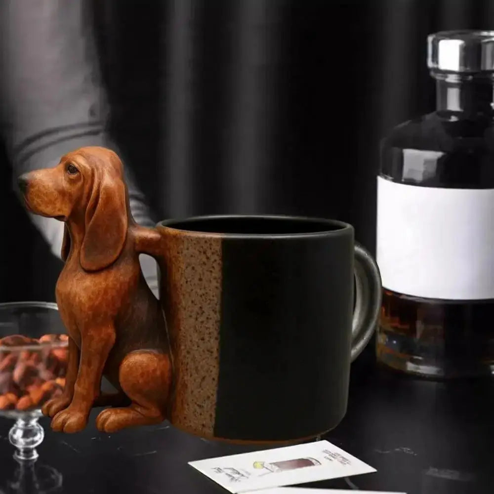 3D Dachshund Coffee Mug – Handcrafted Resin Animal Cup Gift Novelty Coffee Mug Richie's