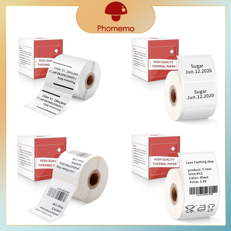 Phomemo M110/M200 Self-Adhesive Thermal Labels Roll 20–50mm Thermal Label Roll Richie's