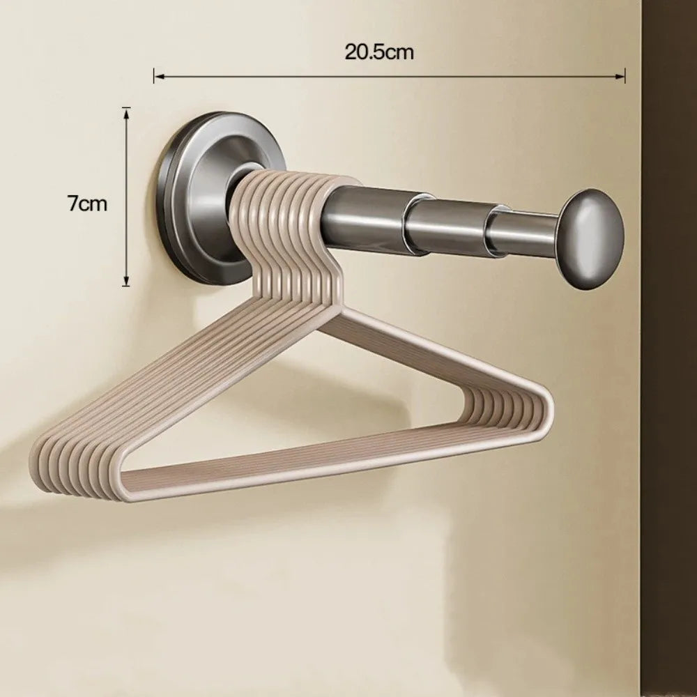 Suction Cup Wall Hanger Foldable Anti-Slip Clothes Organizer Wall Clothes Hanger Richie's Grey
