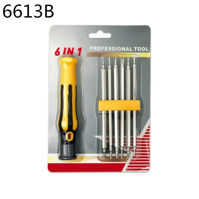 6-in-1 Precision Magnetic Screwdriver Set | Multi-Bit Repair Kit Precision Screwdriver Set Richie's