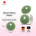 Phomemo M110 M200 M221 Round Transparent Thermal Labels 1.57" Thermal Label Roll Richie's 50x50-140 A