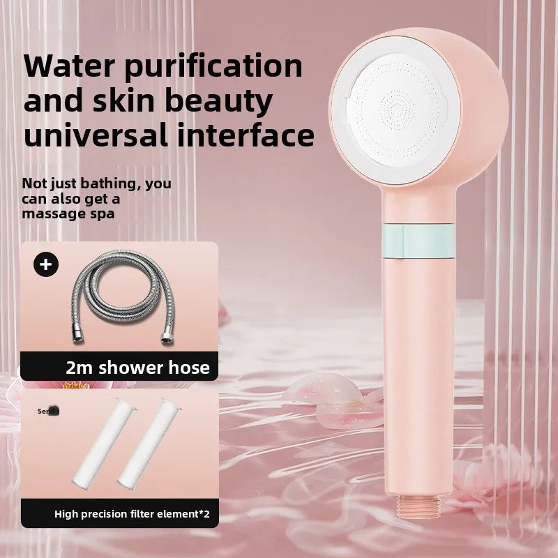 Pressurized Handheld Shower Head with Purification Filter Handheld Shower Head Richie's Powder set 4