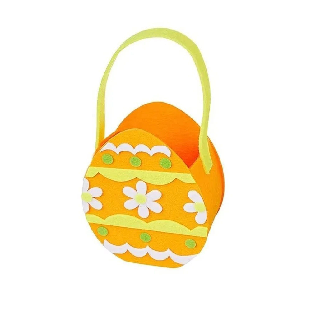 Felt Easter Bunny Candy Gift Bag with Handle | Party Basket Easter Gift Bag Richie's 5 5x5x5cm