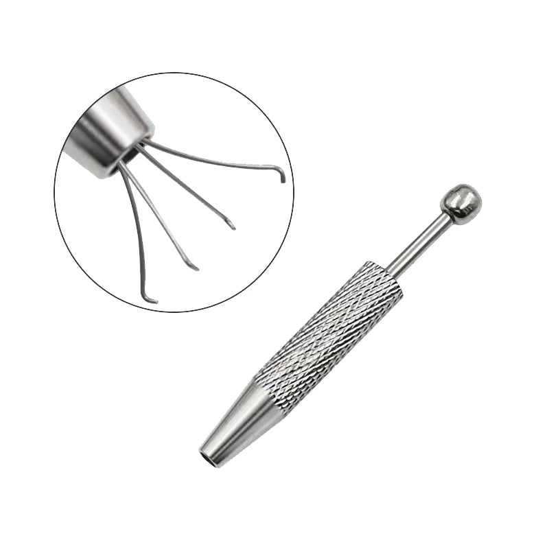 4-Claw Stainless Steel Jewelry Pick-Up Tweezer Tool Jewelry Pick-Up Tool Richie's
