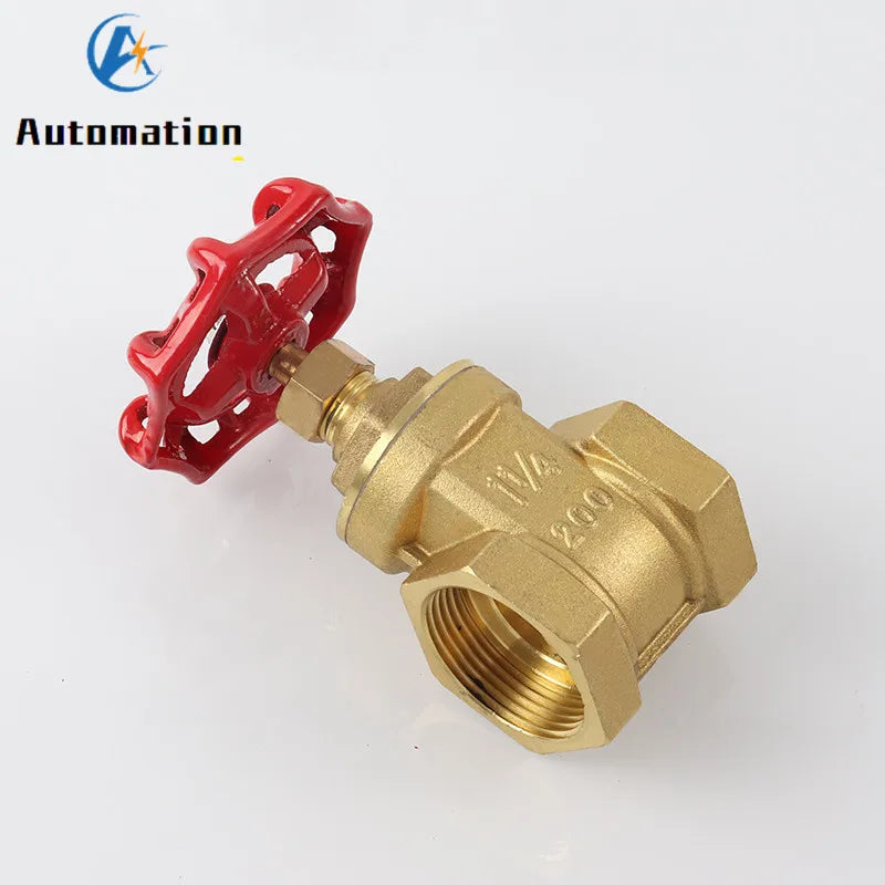 Brass Gate Valve Female Thread 1/8–1-1/4" Water Switch Valve Brass Gate Valve Richie's