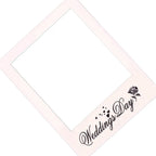 Wedding Photo Frame DIY Prop – White Elegant Photo Booth Photo Booth Prop Richie's
