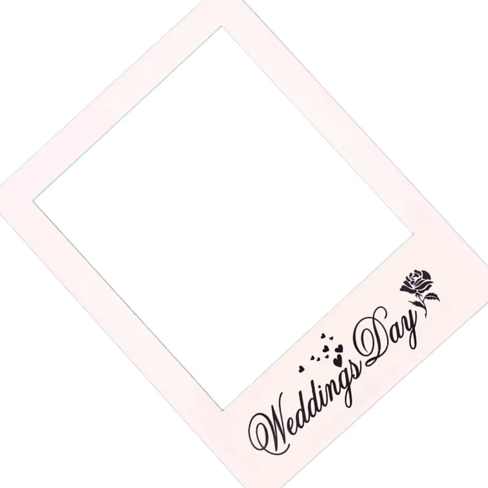 Wedding Photo Frame DIY Prop – White Elegant Photo Booth Photo Booth Prop Richie's