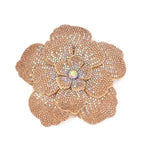 3D Camellia Rhinestone Flower Patch – DIY Sewing Embellishment Rhinestone Flower Patch Richie's A7