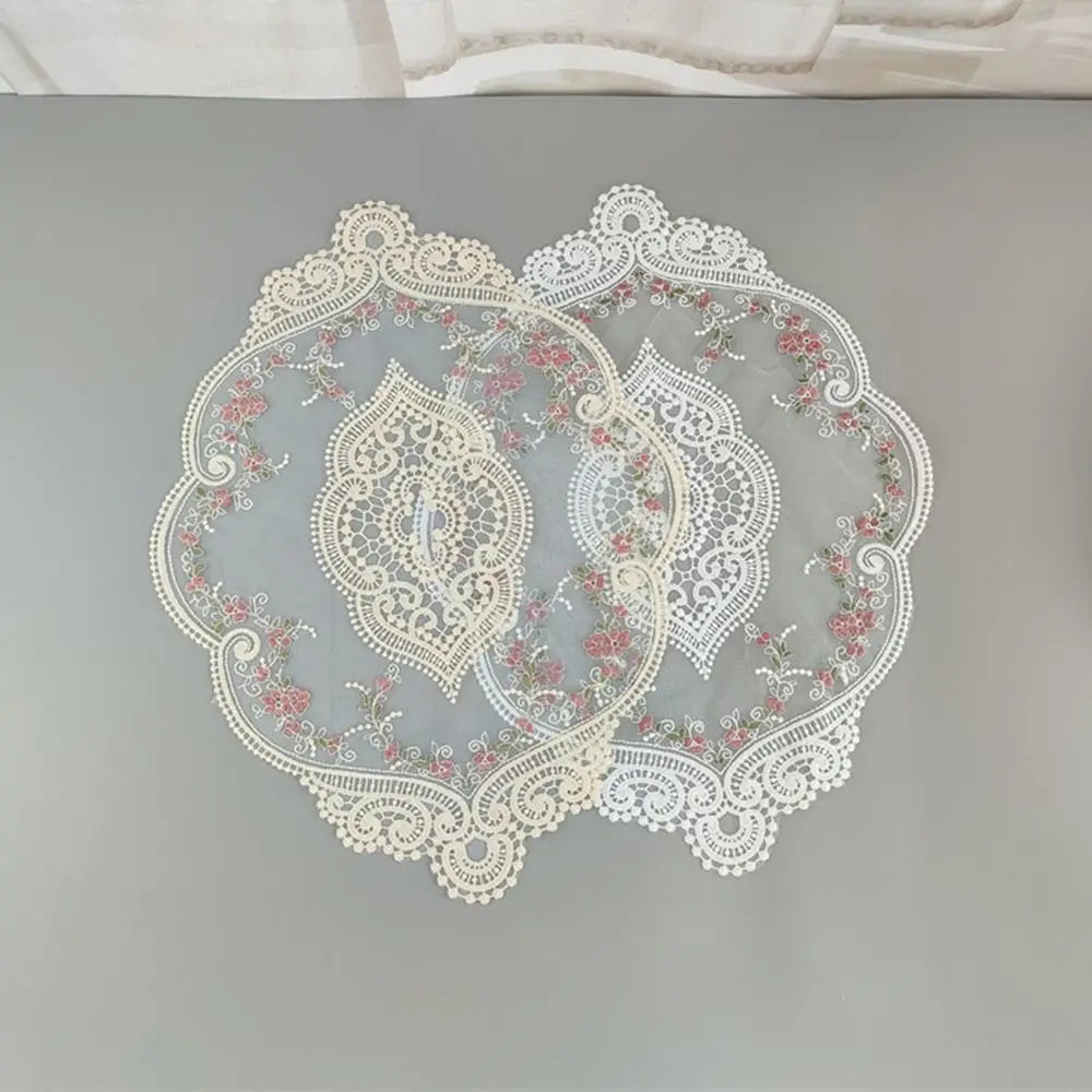 Lace Embroidered Cloth Coaster Table Napkin Home Decor Lace Table Coaster Richie's