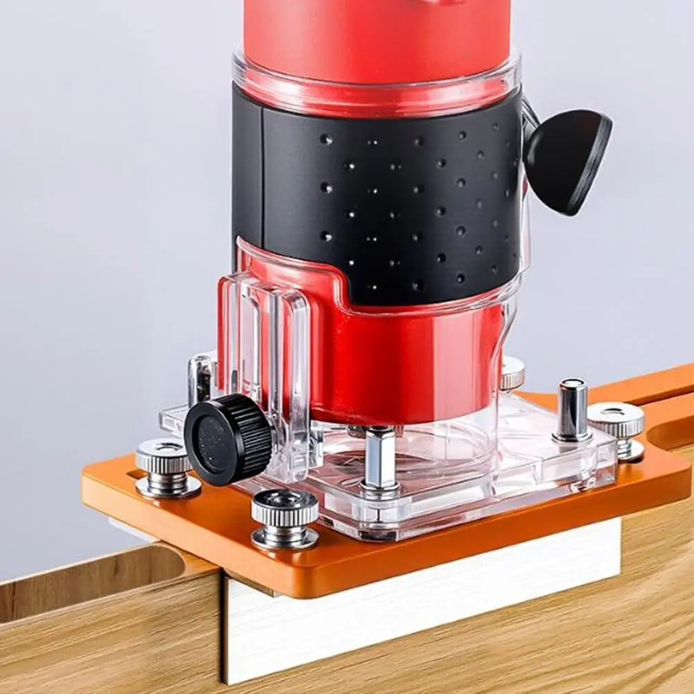 Wood Router Slotting Locator – Aluminum Trimmer Base Bracket Router Base Bracket Richie's