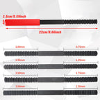 Toorise Metric Thread Repair File – 8-Pitch Steel Restorer Thread Repair File Richie's