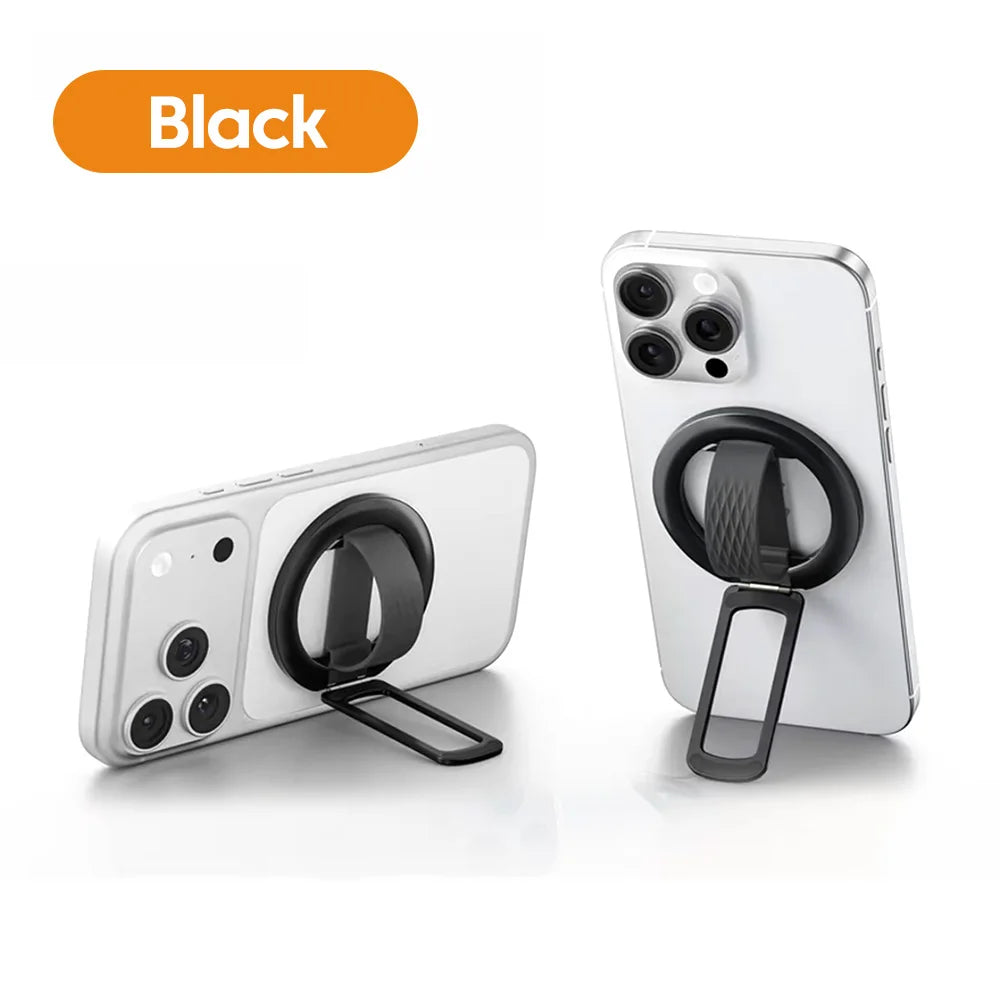 180° Magnetic Phone Ring Stand – MagSafe & Universal Phone Ring Stand Richie's Black