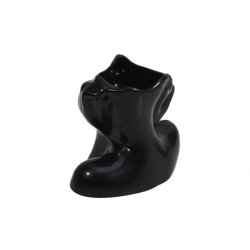 Face-Shaped Makeup Brush Holder | Minimalist Desk Organizer Makeup Brush Holder Richie's