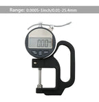 FTBTOC Digital Thickness Gauge 0–25.4mm Electronic Micrometer Digital Thickness Gauge Richie's 0-25.4mm 0.01mm