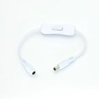 Inline DC On/Off Switch 5.5x2.1mm Connector 5V 12V 24V Cable DC Inline Switch Richie's White DC Switch