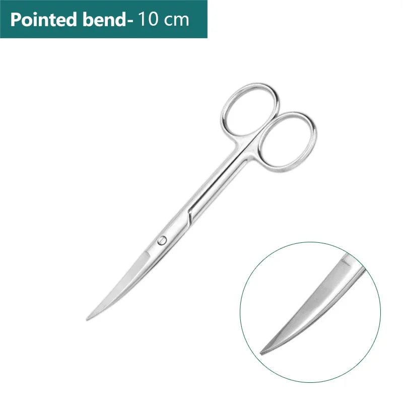 Stainless Steel Vet Scissors – Straight & Curved, 5 Sizes Pet Grooming Scissors Richie's 10CM Pointed Bend