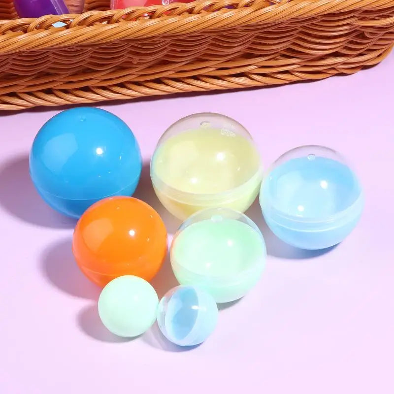 50PCS Refillable Plastic Capsule Balls 28-55MM Party Toy Eggs Capsule Toy Eggs Richie's