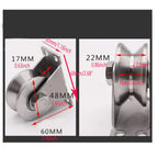 304 Stainless Steel 2" U-Groove Sliding Gate Roller Wheel Bearings Gate Roller Wheel Richie's