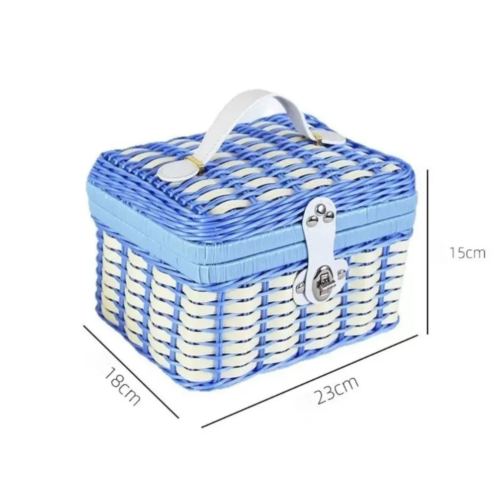Rattan Woven Basket with Lid – Gift & Storage Basket Woven Storage Basket Richie's