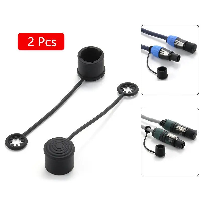 2Pcs Silicone Dust Covers for Audio Power & Network Plugs Silicone Plug Covers Richie's A5