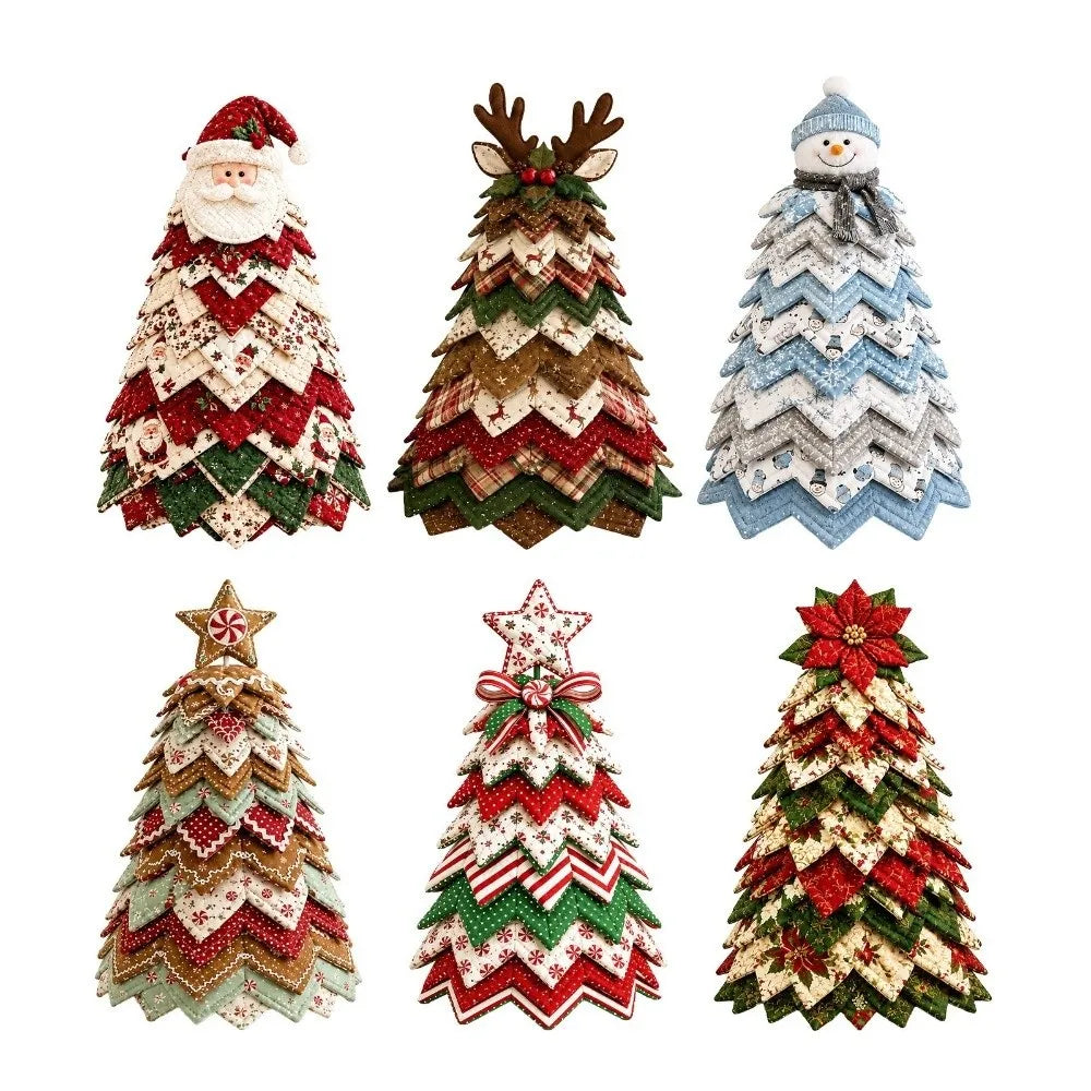 Quilted Patchwork Fabric Christmas Tree Kit – Freestanding DIY Christmas Craft Kit Richie's