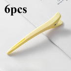 6-Pack Non-Slip Hair Sectioning Clips | Salon & Home Styling Hair Sectioning Clips Richie's Yellow 6pcs