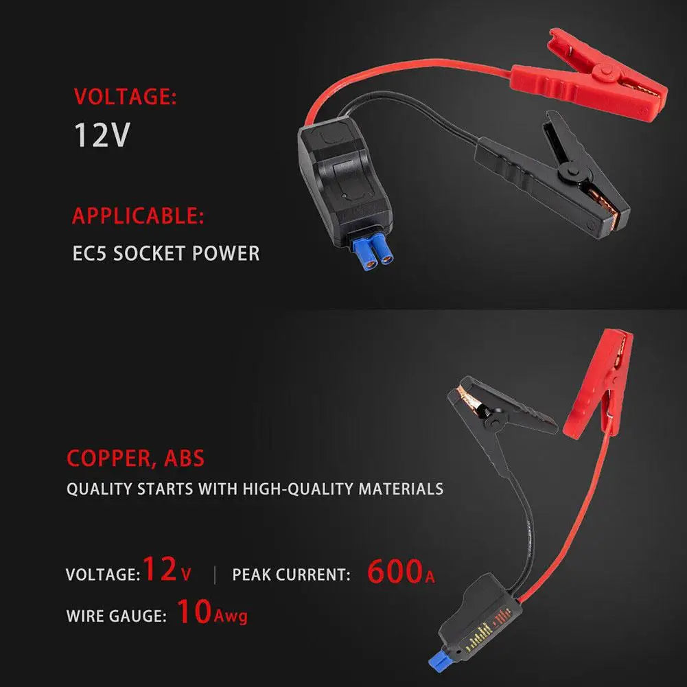 Car Emergency Jump Cable Relay Crocodile Clip Connector 500A Jump Starter Cable Richie's