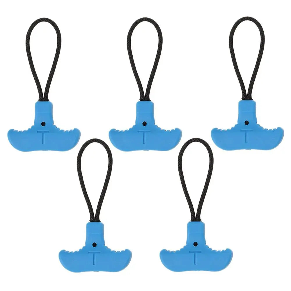 5-Pack T-Shape Zipper Pull Replacement for Bags & Tents Zipper Pull Replacement Richie's blue